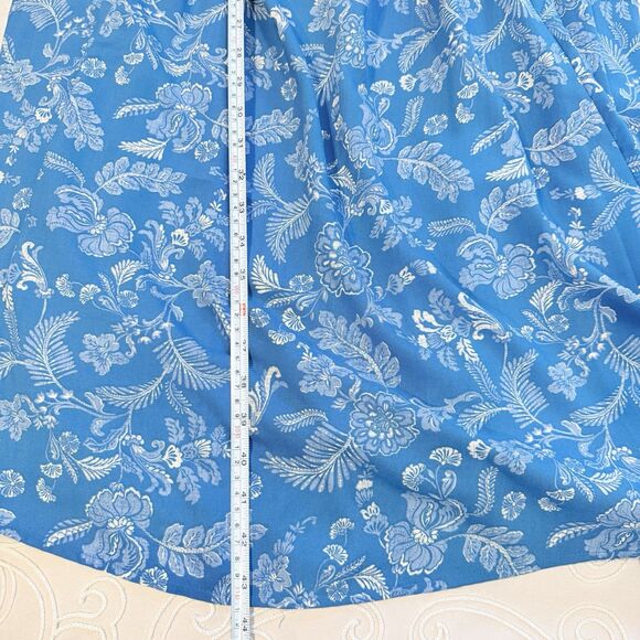 Torrid Blue Floral Mini Dress Puff Sleeve Smocked Fit & Flare Plus Size 2X Flowy - Picture 10 of 10